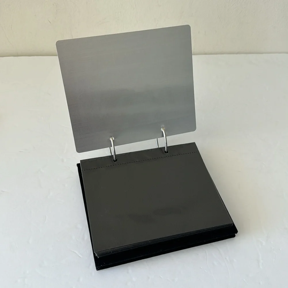 Photo Frame Album on Stand w Metallic Frame w Rose
